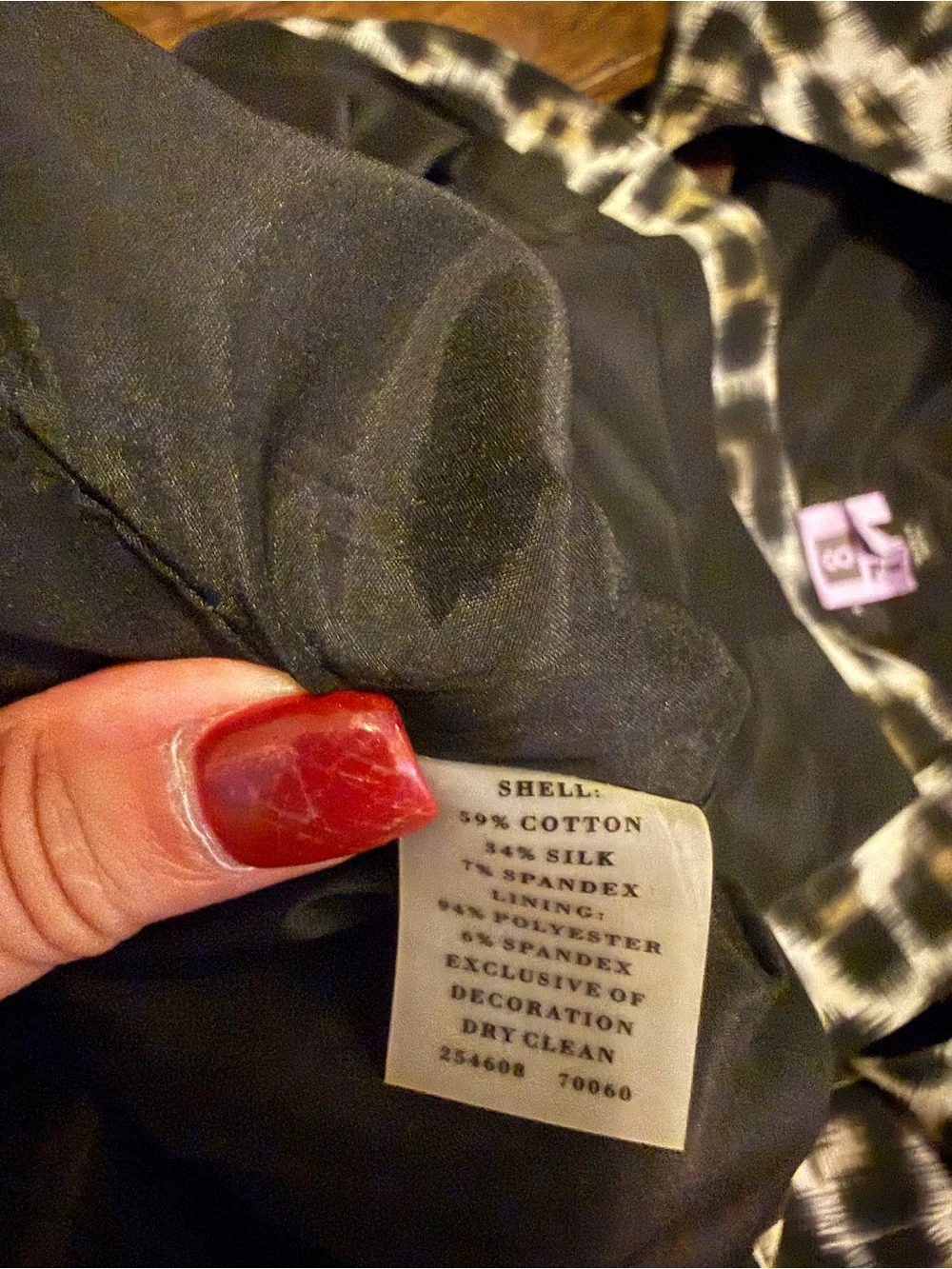 Ann Taylor Black Blazer with Leopard Print Dress